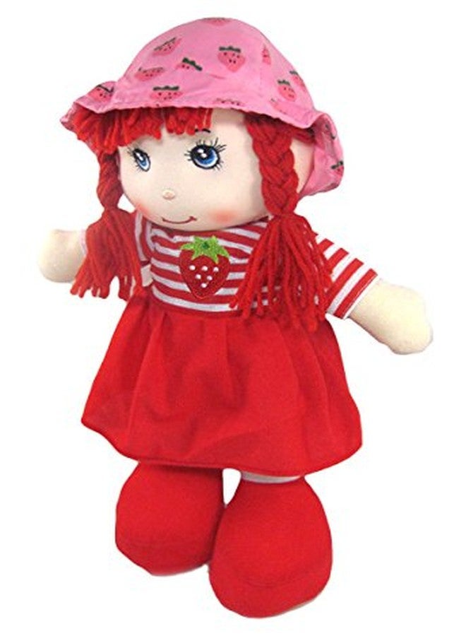 تيكلز دمية وجه مبتسم أحمر من تيكلز، لعبة محشوة ناعمة من القطيفة، هدية مثالية للفتيات في أعياد الميلاد، ديكور منزلي، 35 سم (قد يختلف اللون والتصميم قليلاً) - Image 2